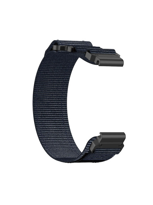 Techsuit Tragbare Bänder Quickfit 26mm W057 Garmin Fenix 3/3 HR/5X/5X Plus/6X/6X Pro/7X/7X Pro Solar Marineblau