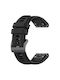 Techsuit Armband Silikon Schwarz (Fenix 5S/5S Plus/6S/6S Pro/7S/7S Pro/8 (43mm))