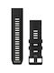 Garmin Quickfit 26 Black Pebble Gray Silicone Band