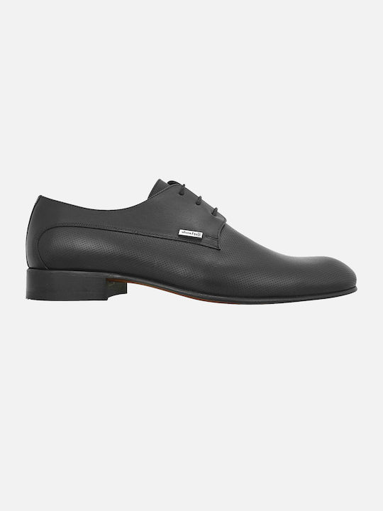 Guy Laroche Leder Herrenschuhe Black Matt