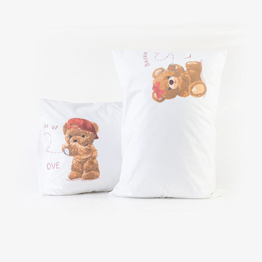 Borea Because Kissenbezug-Set White 50x70cm.