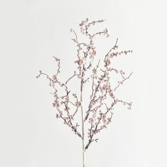 Eurolamp Weihnachtsdekoration Kunststoff Zweigstelle Länge 72cm. mit Rosa Perlen