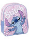 Cerda Lilo & Stitch School Backpack for Elementary with Water Bottle Holder Purple 25 x 20 x 30cm