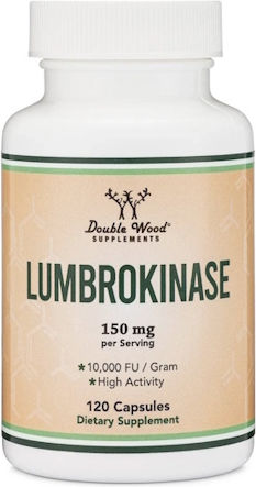 Double Wood Lumbrokinase 75mg Ειδικό Συμπλήρωμα Διατροφής 120 κάψουλες