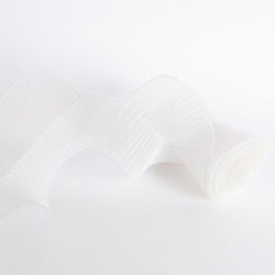 White Spiral Ribbon 5x12cm