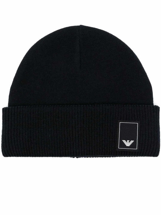 Beanie Unisex Σκούφος Πλεκτός σε Navy Μπλε χρώμα