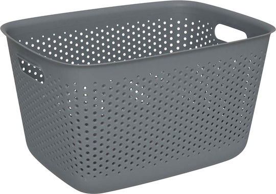 5Five Coș de Depozitare Plastic Gri 17lt 1buc