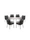 Esperia Outdoor Dining Room Set 7 Pieces Anthracite