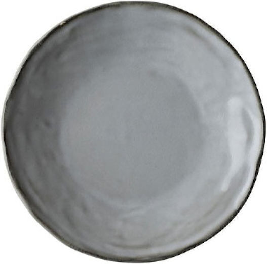 Dutch Rose Teller Untiefe Keramik Gray mit Durchmesser 17cm
