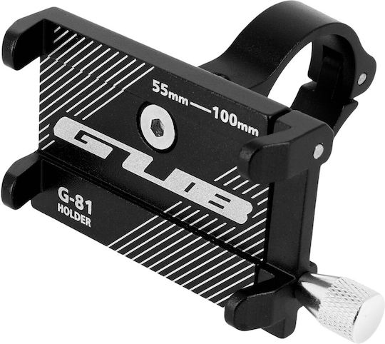 Suport Telefon Bicicletă pentru Telefoane de la 55 la 100mm Suport Ghidon Oțel G-81 Negru