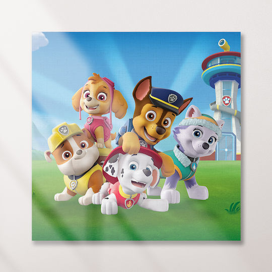 Kids Canvas Wall Painting Paw Patrol 65x65cm