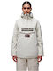 Rainforest Women's Short Lifestyle Jacket Waterproof and Windproof for Spring or Autumn with Hood Ecru