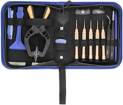 Universal Complete Toolkit Repair Smartphone Tablet Set 19 Pieces Black