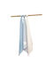 Mother Baby Swaddle Wraps Sky Blue, White Light Blue 75x85cm. 3pcs