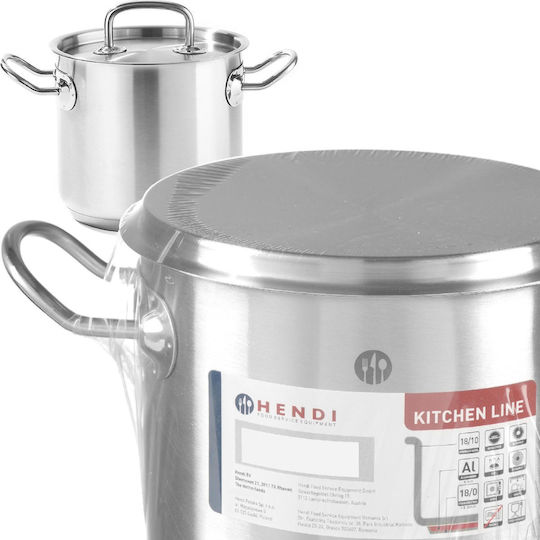 Hendi Deep Stainless Steel Pot 20lt / 32cm Hendi Deep Stainless Steel Pot 20lt / 32cm