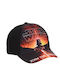 Superheroes Kids' Hat Jockey Fabric Black