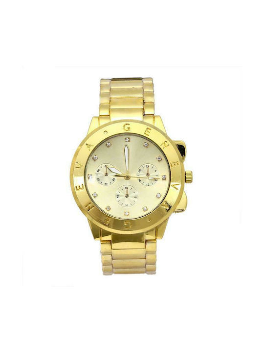 PS Silver Watch with Gold Metal Bracelet