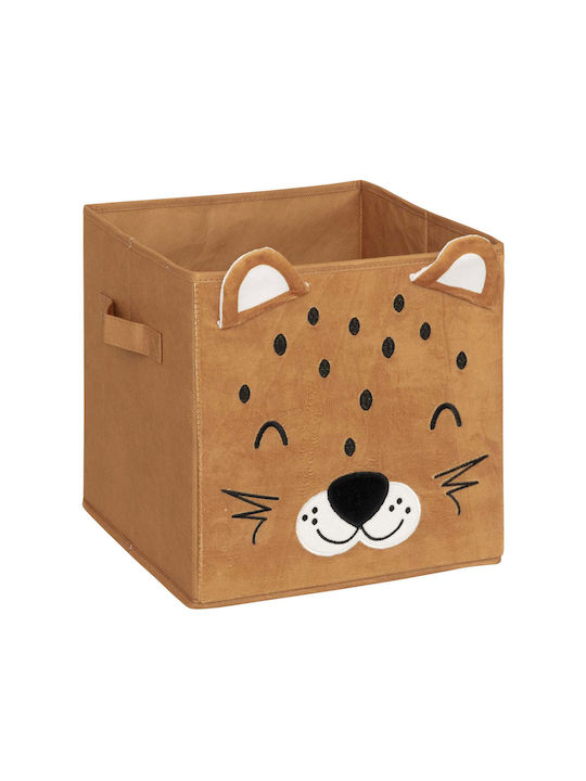 Children's Storage Box made of Fabric Brown 29x29x29cm 1pcs
