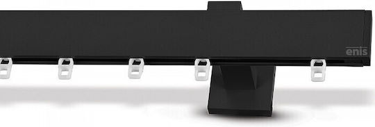 Enis by Domus Pf Cap Two-Way Metallic Curtain Track Black 300cm 510932-100