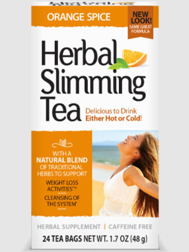 21st Century Herbal Slimming Tea Orange Spice Weight Loss Tea Orange 24 Bags