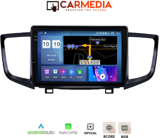 Carmedia Sistem Audio Auto pentru Honda Pilot 2016-2019 (Bluetooth/USB/WiFi/GPS/Apple-Carplay/Android-Auto) cu Ecran Tactil 9.5"