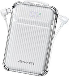 Awei P89K Power Bank 10000mAh 22.5W mit USB-A A...