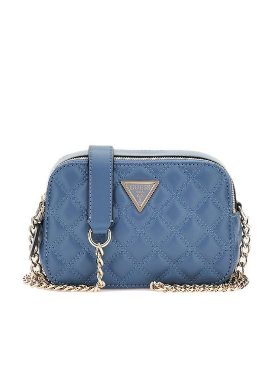 Чанта през рамо Guess Giully за жени Guess синя Hwqg8748140-slate