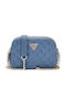 Чанта през рамо Guess Giully за жени Guess синя Hwqg8748140-slate