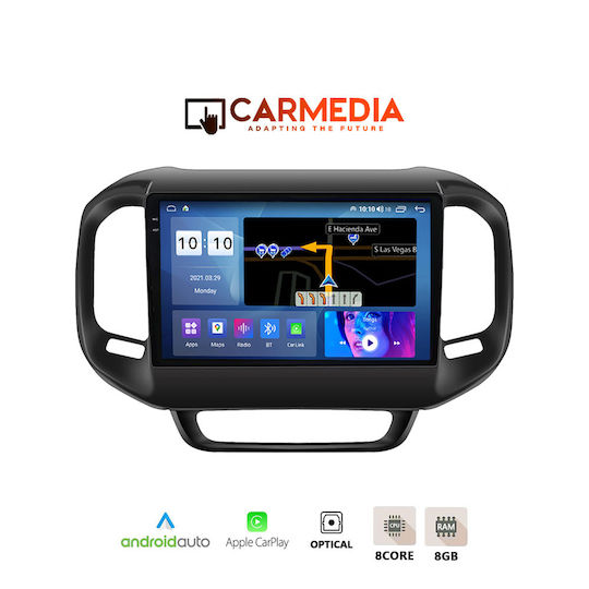 Carmedia Auto-Audiosystem für Fiat Toro 2017-2021 (Bluetooth/USB/WiFi/GPS/Apple-Carplay/Android-Auto) mit Touchscreen 9.5"
