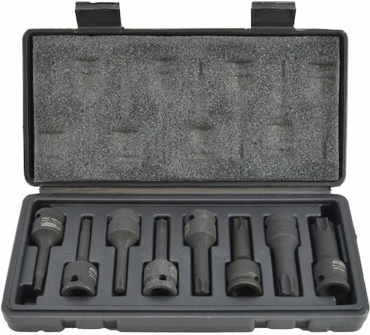 Awtools Impact Sockets Torx 8pcs Black Line