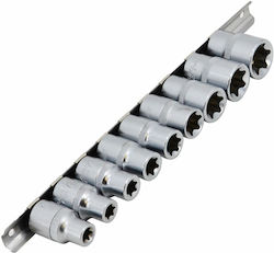 Awtools Torx Steckschlüsselsatz 1/2" E10-E24 9-teilig