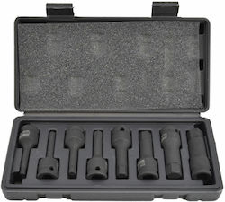 Awtools Schlagschrauber-Einsätze Sechskant 8-tlg. Black Line
