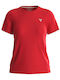 Guess Damen Sportlich T-shirt Red