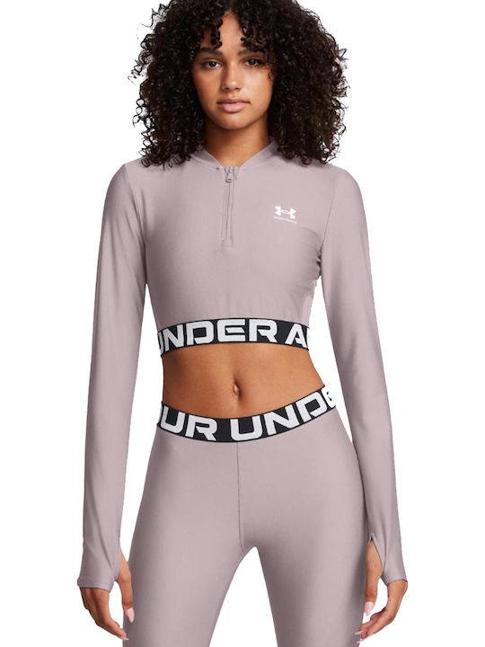 Women's Athletic Blouse Long Sleeve Fast Drying Gray