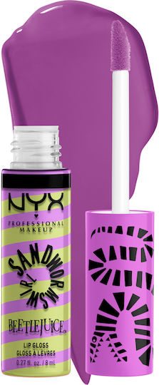 NYX Professional Makeup Beetlejuice Sandworm Swirl Lip Лип Глос 02 Green & Purple 8мл