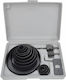 Awtools Hole Saws for Wood 19-22-28-32-38-44-51-64-76-89-102-127mm Set of 16 Pieces