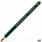 Faber-Castell 9000 Jumbo Σετ 6 Μολύβια 8B Μαύρα