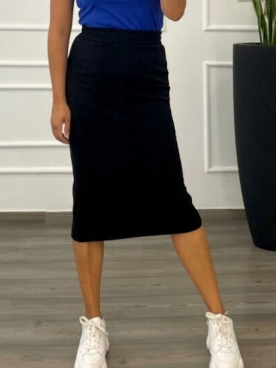 Voice Pencil Midi Skirt Black