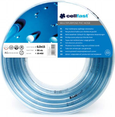 Cellfast Non-reinforced General Use Hose 4mm X 50m 20-400