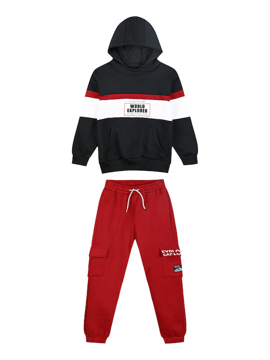 Energiers Kids Sweatpants Set Red 2pcs