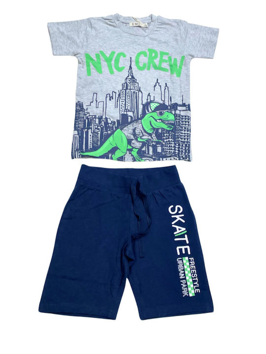 Set pentru copii cu șorturi Vară 2buc Grey Lime