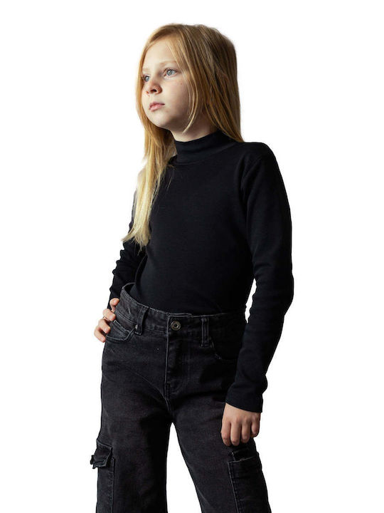 Evita Kids Blouse Long Sleeve Black