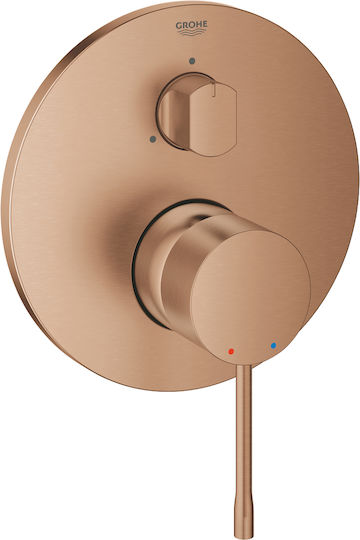 Grohe Μίκτης Μπαταρίας Εντοιχισμού για Ντουζιέρα 3 Εξόδων Ασημί 4005176712364