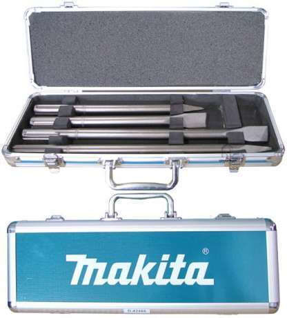 Makita Set Chisel Bits with SDS Max Socket 4pcs