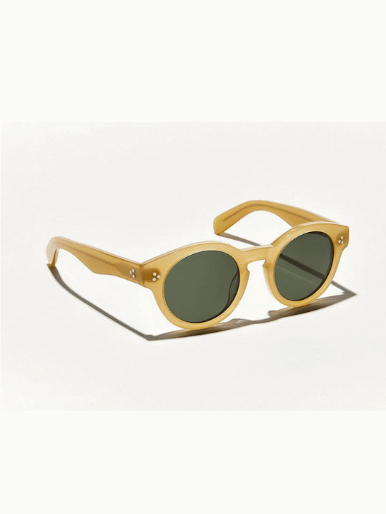 Moscot Sunglasses with Yellow Plastic Frame and Green Lens MOSCOT GRUNYA GOLDENROD