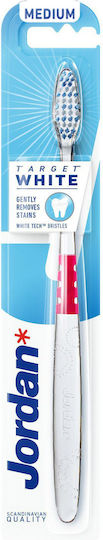 Jordan Target Manual Toothbrush Medium Pink 1pcs