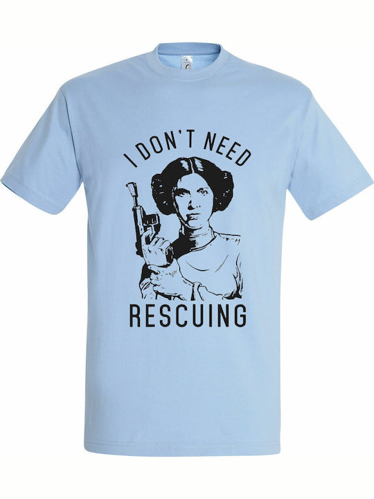 kirikoko Princess Leia, Star Wars T-shirt Krieg der Sterne Hellblau Baumwolle Prinzessin Leia, Star Wars