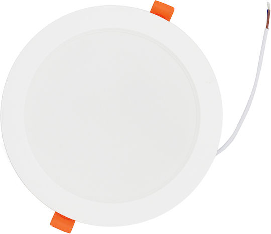 Adeleq Rotund Panou LED Putere 12W cu Alb Rece Lumini