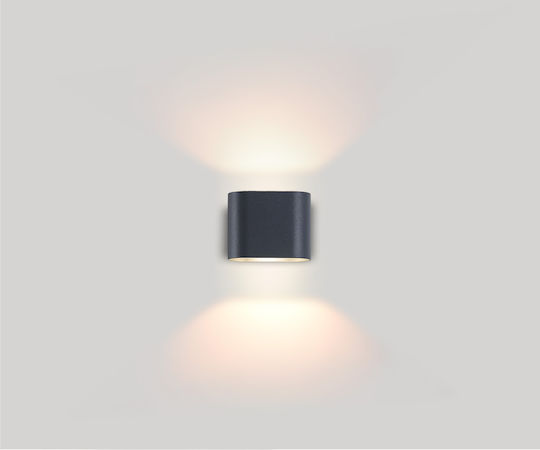 Luma Wandmontierte Außenleuchte LED IP54 12W mit Warmweiß Licht Doppelstrahl 10x12εκ.