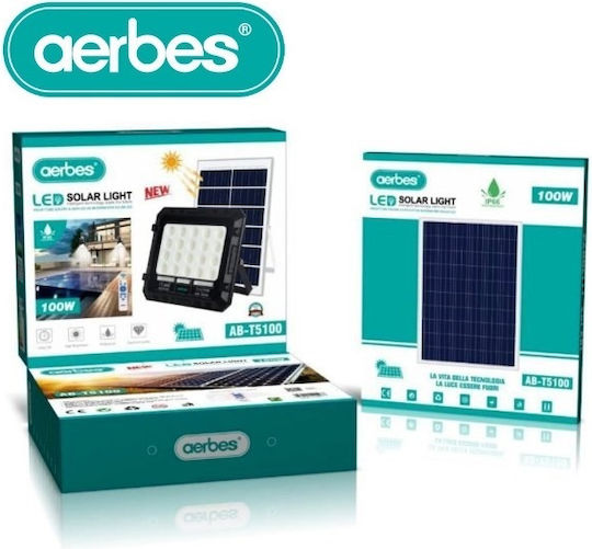 Aerbes Solar LED Flutlicht 100W mit Fernbedienung